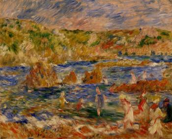 Pierre Auguste Renoir : Children on the Beach at Guernsey